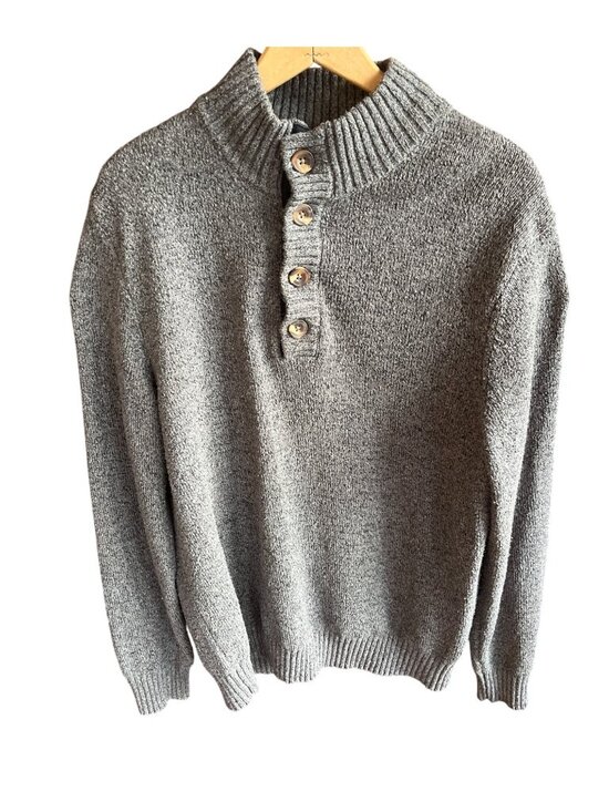 Izod Other - Izod Mens Gray Button-Up Sweater Size L 22i